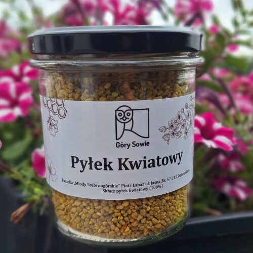 Pyłek kwiatowy w słoiku