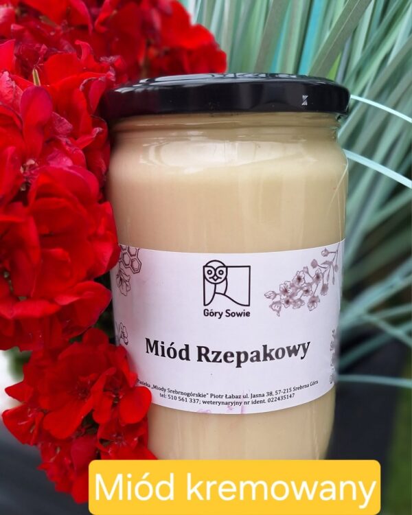 Miód rzepakowy kremowany